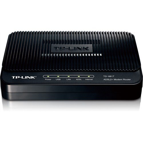 TP-Verknüpfung TD-8817 Verdrahtete Ethernet / USB Firewall unterstützt QoS ADSL2 + Modem Router