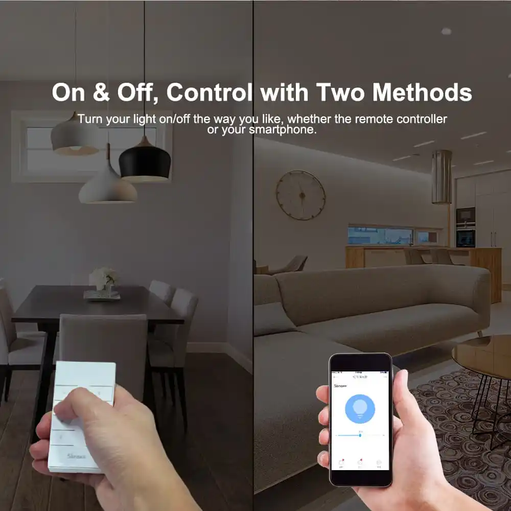 SONOFF D1 Clever Dimmer DIY Wifi Schalter Clever Heimat Szenen eWelink APP &Ampere; RF RM433 Fernbedienung Arbeit Mit Alexa google Hause