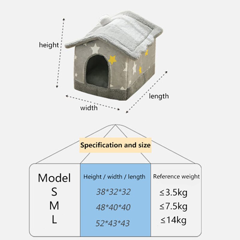Składany psia buda legowisko dla psa mata miękki namiot dla kota dla małych średnich psów koty zimowe ciepłe chihuahua Miś Kot gniazdo artykuły dla zwierząt