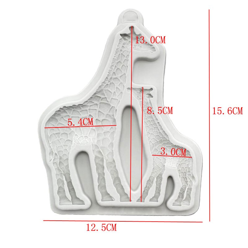 Ebene Löwir, Elefant Und Giraffe Familie Dschungel Blätter Fondant Kuchen Dekorieren Silikon Schimmel Zucker Schokolade Backen Werkzeug: ZJ1626