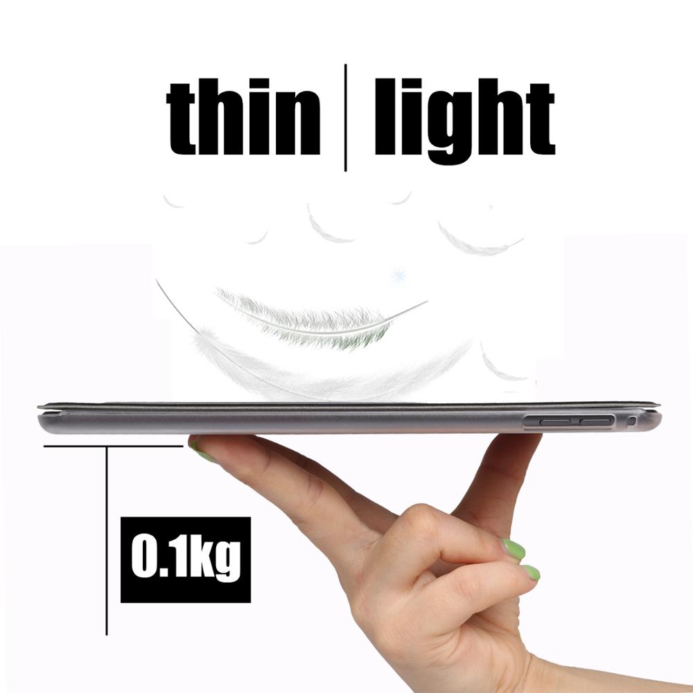 Qijun tablet flip etui til huawei mediapad  m5 8 8.4 " smart wake up sleep læder fundas fold stand cover taske til sht -w09/al09