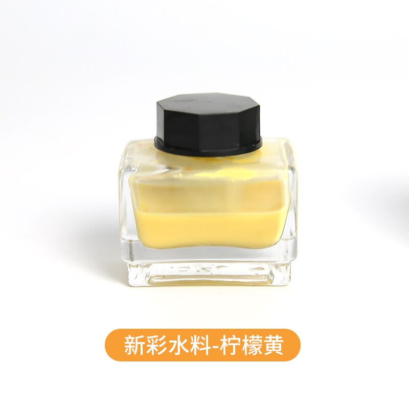 Ceramic Art Pigment Overglaze Color Water-soluble Color Pigment Low Temperature Overglaze Ceramic Painting Material: Lemon yellow  15ml