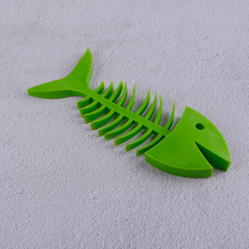 1pc sólida caixa de sabão peixe osso forma titular silicone dish box saver viajar portátil prato prateleira sabão para banheiro cozinha: green