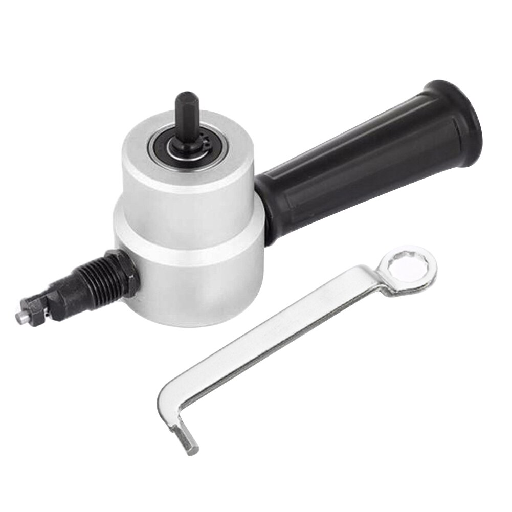 Grignoteuse électrique Pour Perceuse - Coupe Métal Facile, Double Tête, Coupe Précise Jusqu'à 1 Mm