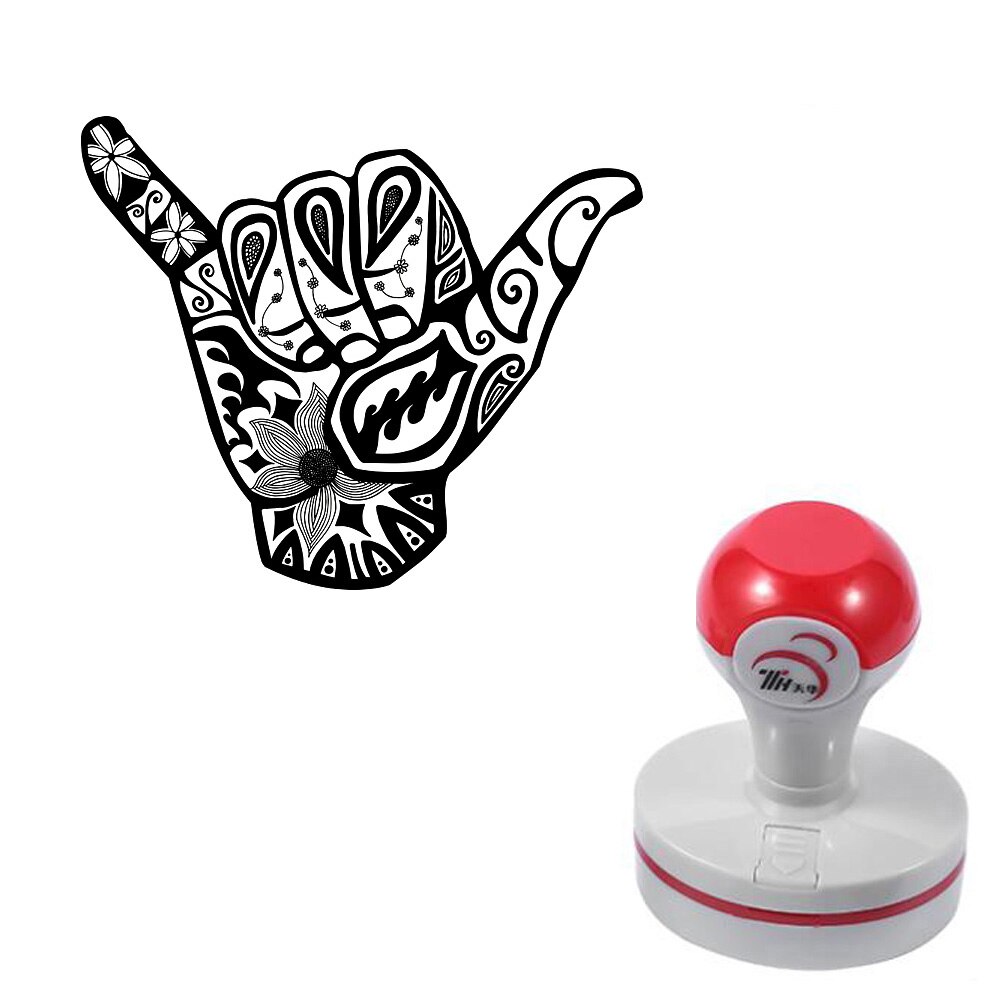 1 pièces Rock and Roll geste auto-encreur photosensible planificateur Scrapbooking timbres pour la fabrication de cartes