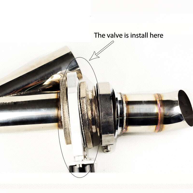 Racing Universal Exhaust Billet electric dual exhaust valve butterfly valve for 2.5 inch 3 inch exhaust cutout system