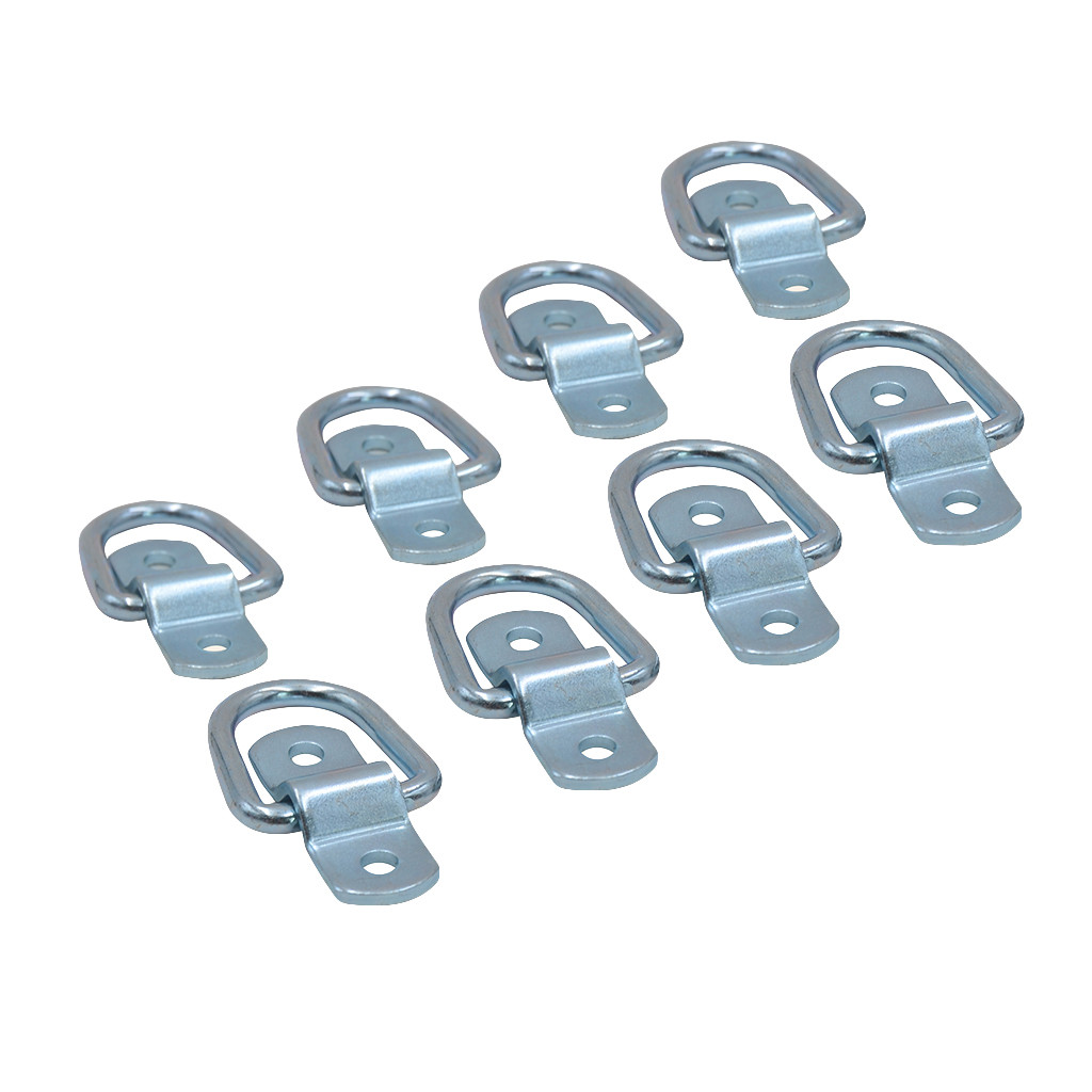 8x D tirer anneau fer amarrage crochet amarrage 8 pièces amarrage pour camion bateau remorque utilisé comme ancrages pour les ceintures de moto