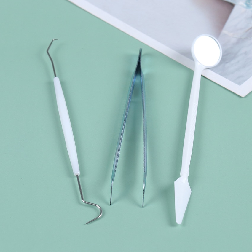 3 Stks/set Tandspiegel Tandheelkundige Tool Set Mond Spiegel Tandheelkundige Kit Hygiëne Examens Oral Care Tanden Schoon Tool