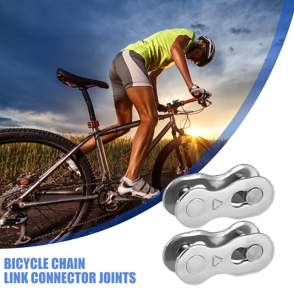 Durable Chain Link Connector Joints Portable 2pcs Bicycle Chain Connector Lock Quick Link MTB Road Bike Magic Buckle Parts