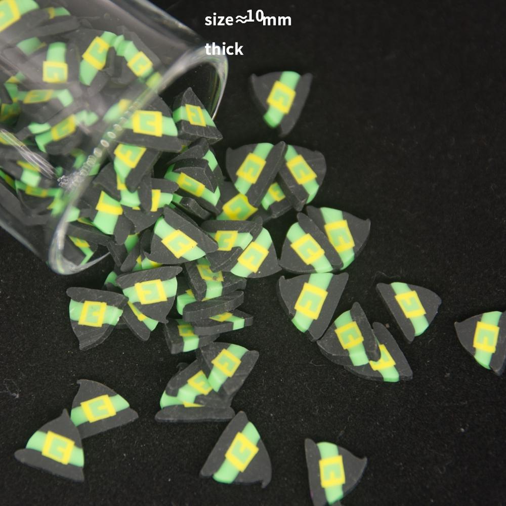 Halloween joulukuusi pingviini ouija taikavelho hattu silmät muoto polymeerisavi viipaleet sprinkleet liman täyttö puhelin tee itse: 5. maaginen hattu 65g