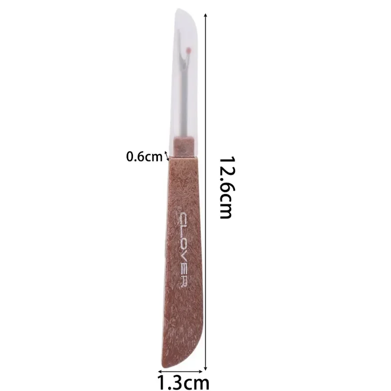 Coupe-fil en acier, manche en bois et plastique, découseur de couture, couteau d'élimination des points, aiguille, outil de couture artistique, accessoires de couture, bricolage, 1/10 pièces