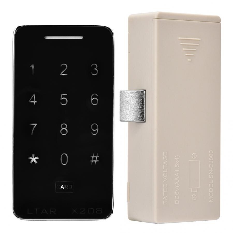Password Cabinet Lock Electric Smart Digital Cabinet Lock Anti-theft Touch Keypad Password Card Locker Lock safe locker
