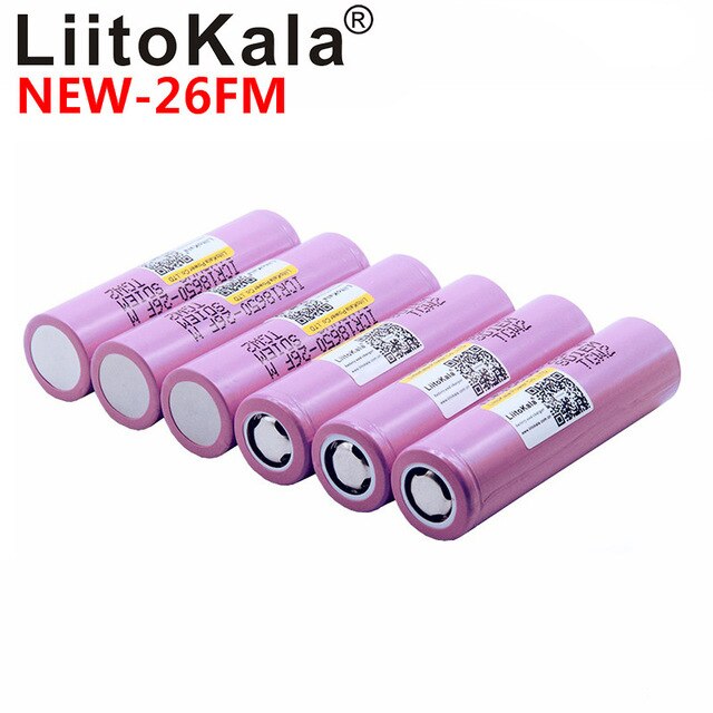 Liitokala ICR18650 - 26fm 100% Originele 18650 2600 Mah Lithium Ion Batterij 3.7 V 18650 2500