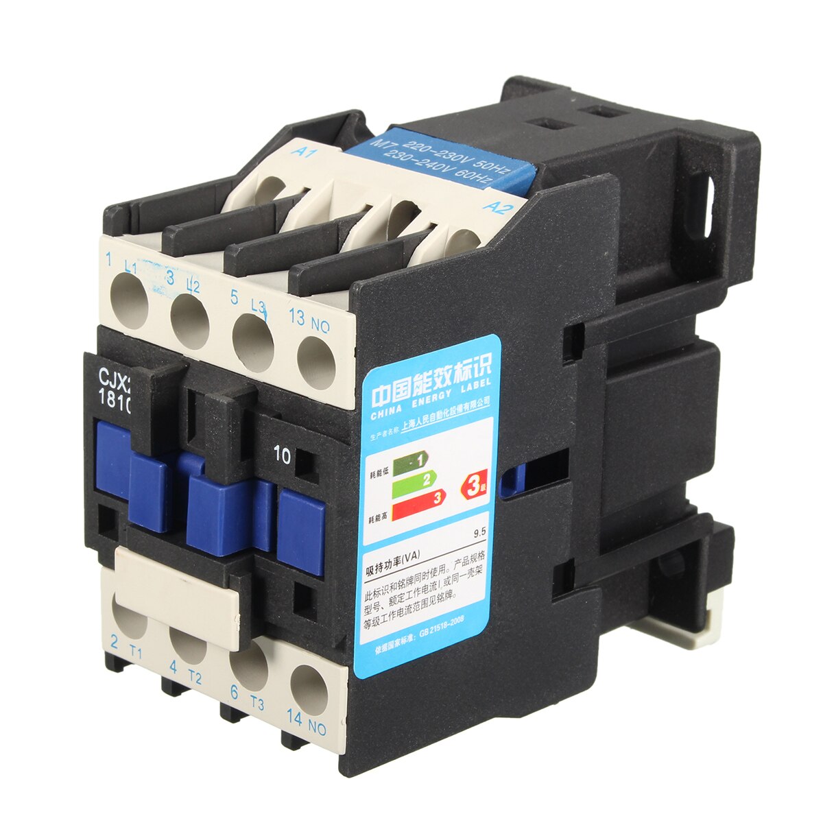 AC Contactor AC220V Coil 32A 3-Phase 1NO 50/60Hz Motor Starter Relay LC1 D1810