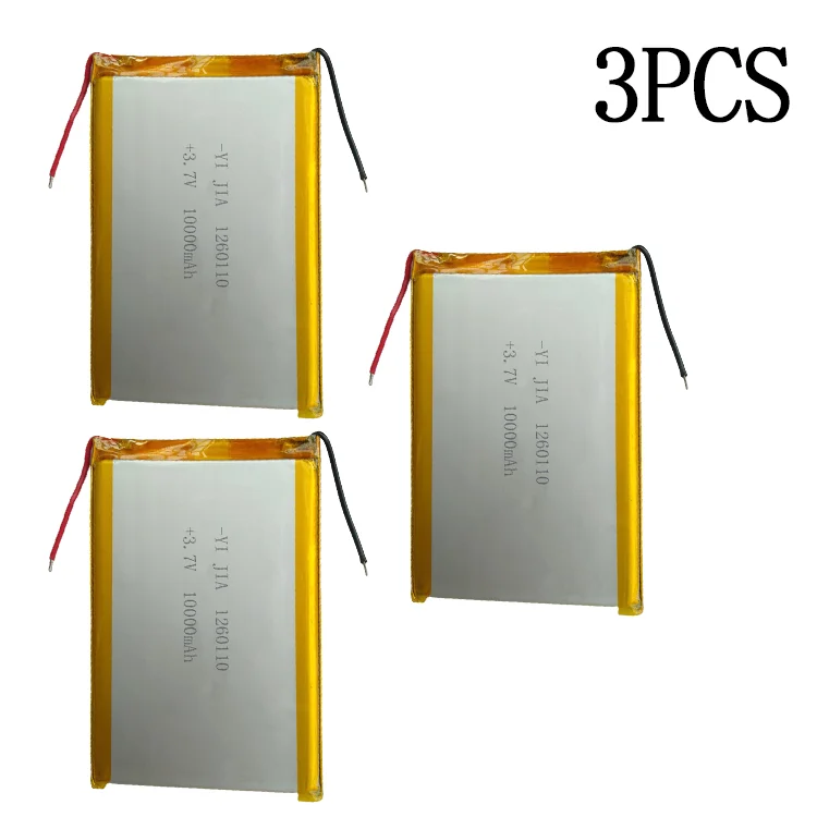 1260110 3.7V 37Wh 10000mAh Rechargeable grande Lipo charge ternaire Lipo Lithium polymère batterie capacité réelle pour batterie externe: Orange