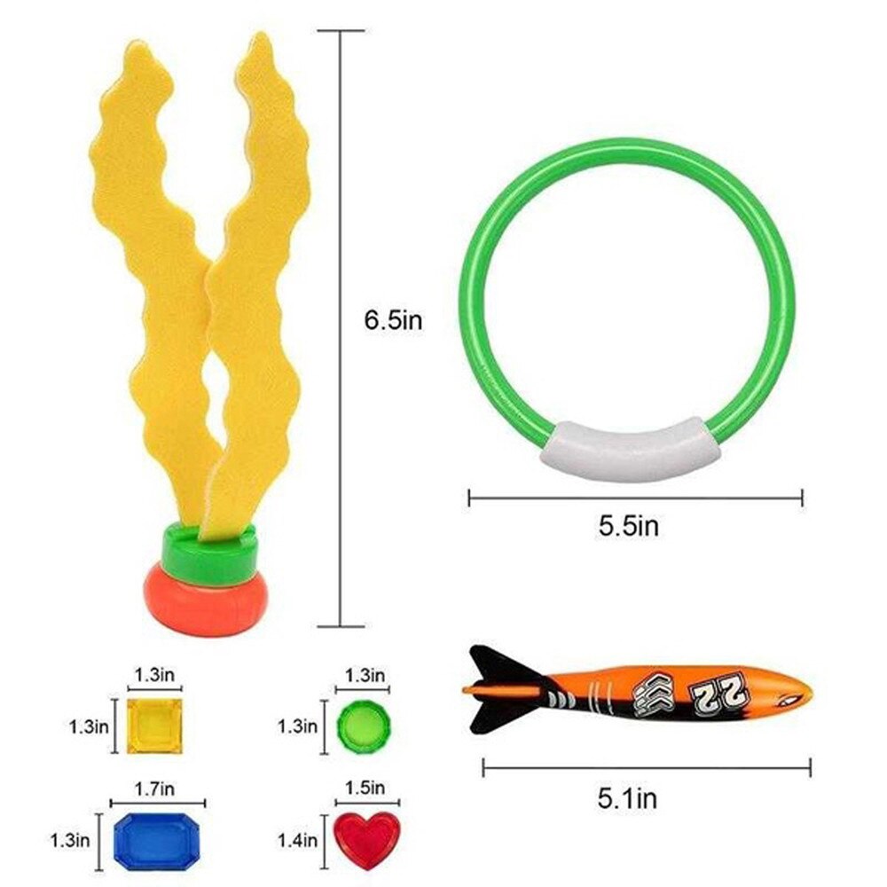 Tauchen Unterwasser Schwimmen Schwimmbad Spielzeug Schwimmen/Tauchen Ausbildung Unter Wasser Spaß Schwimmen Schwimmbad spielzeug 22 stücke #452