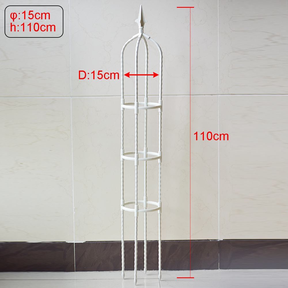 Plant Klimrek Outdoor Bloem Stand Tuin Obelisk Trellis Draagbare Plant Ondersteuning Toren Europese Bloem Stand: Rood