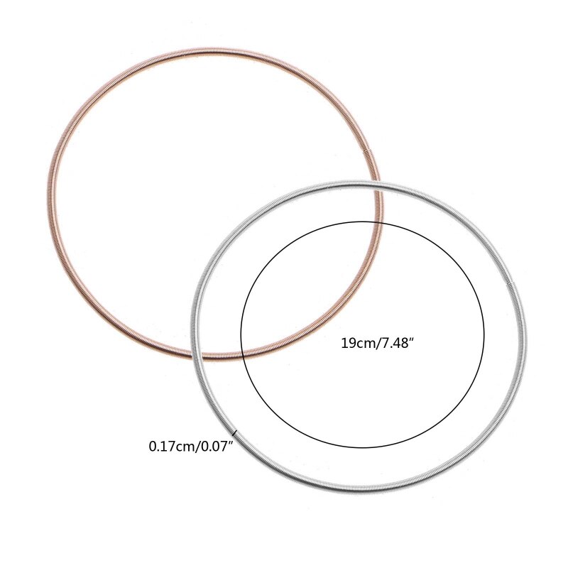 Draad Diameter 1.7Mm Lente-Coated Gold Draad Armband Kan Worden Aangescherpt Schroef Hoofd Kan Open De Staaldraad lente Armband