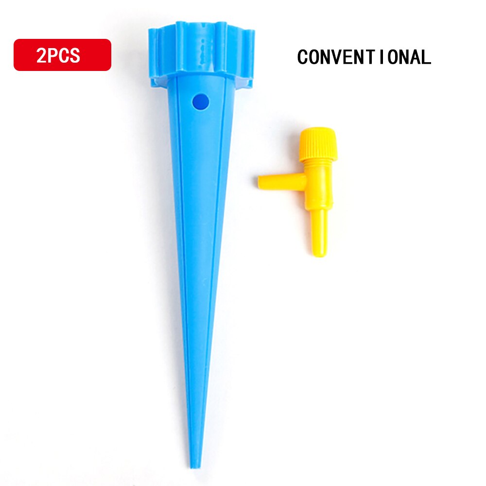 Automatic Watering Irrigation Kits Water Can Automatic with Switch Watering Device Plastic Plant Watering Self Watering Pot 2PCS: Conventional Blue