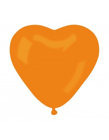 Latex ballonnen Hart 25cm Cake Oranje PL04