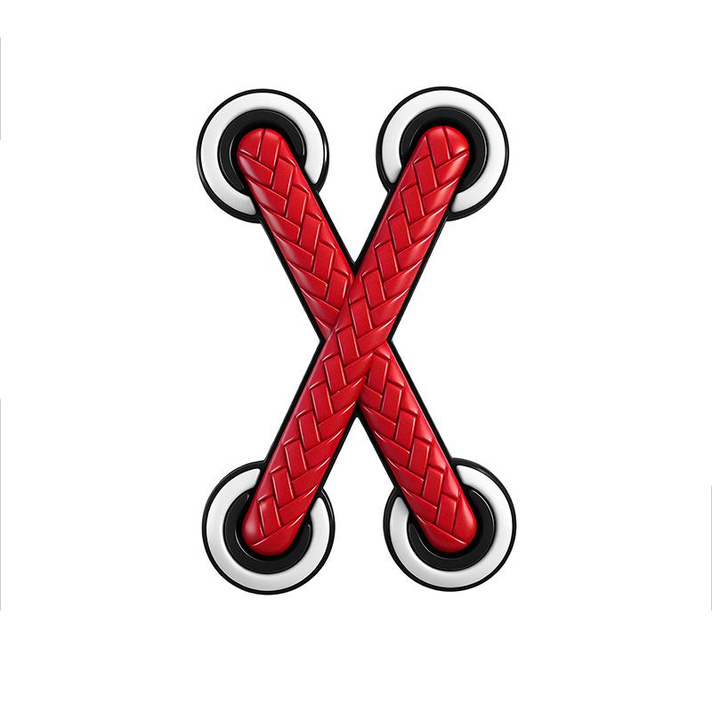 Reflecterende kruisschoenveters auto motorfiets decoratieve sticker vinyl sticker voor SUV RV scooter buitendecoratie: zwart