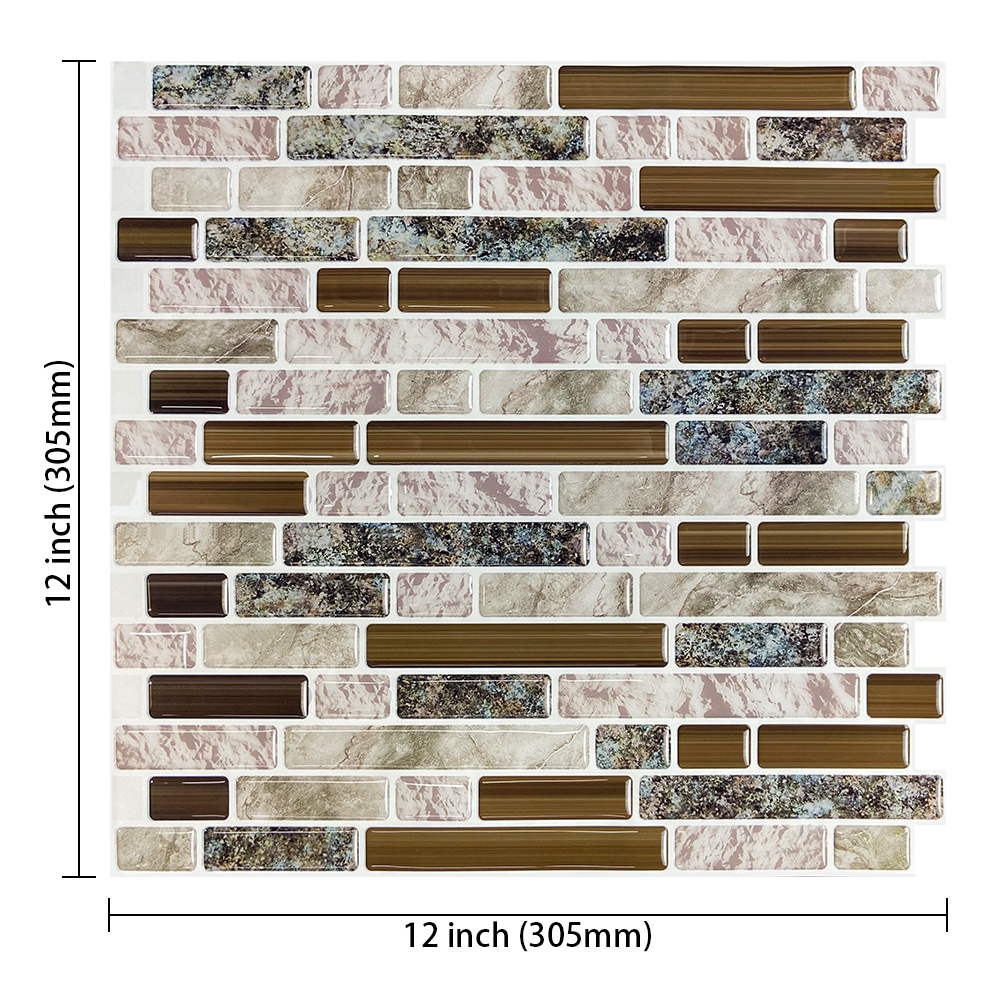 (30.5*30.5 cm) schwarz-weiß gestreifte wandaufkleber, wasserfest, selbstklebend, 3d- effekt, für cafés, dekorative blende, zum abziehen und aufkleben: T80185
