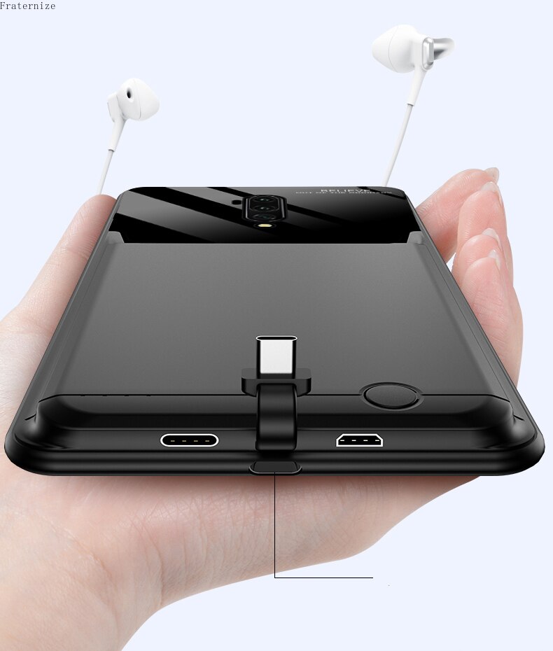 6000mAh stoßfest externe Batterie Ladegerät Fall für Oneplus 7 7T Pro Smart Power Bank Lade Abdeckung für Oneplus 8 Pro 8T Capa