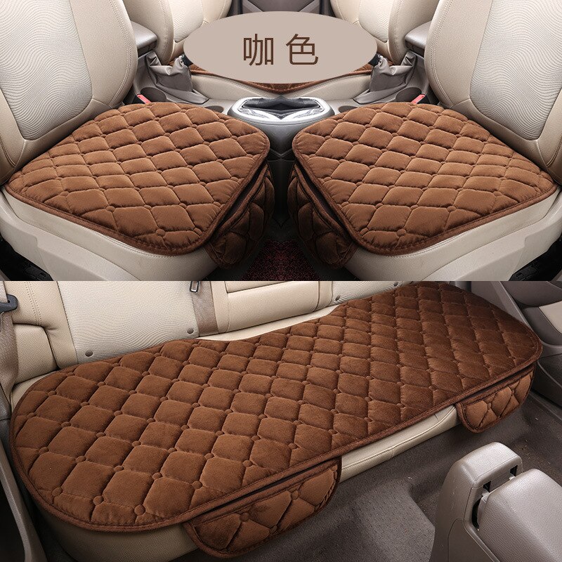Stof Auto Bekleding Vier Seizoenen Voor Achter Vlas Kussen Ademende Protector Mat Pad Auto accessoires Universele Voor Alle Model