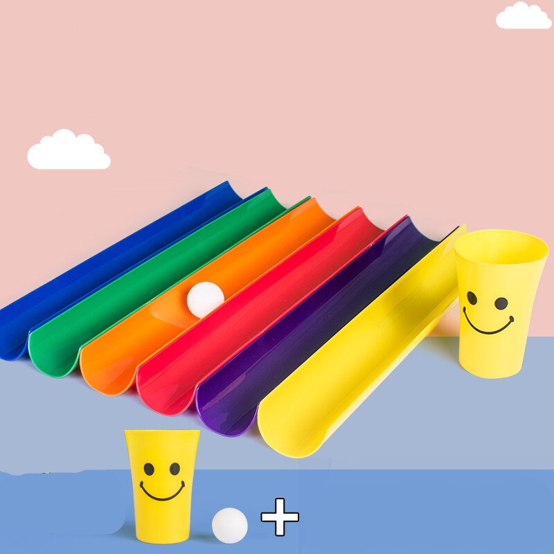 Barn utomhus u-kanal sända bollar roliga spel skolaktivitet träning leksaker sport möte leksak bollar barn lag träning leksaker