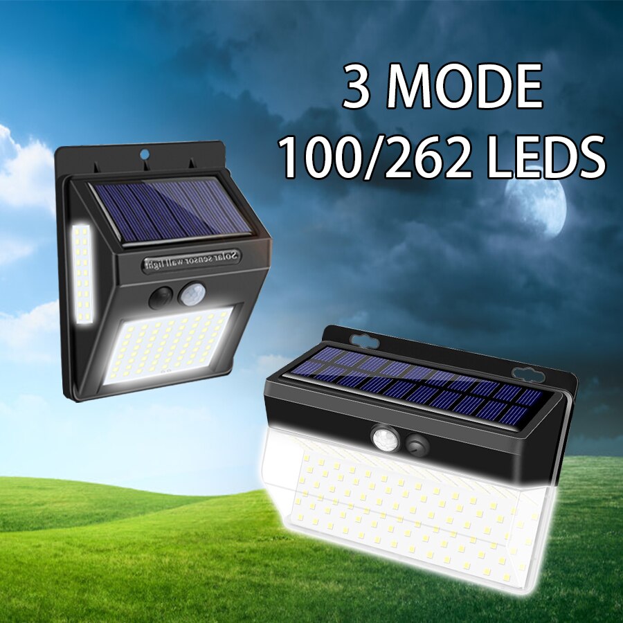 100/262 Leds Solar Light Outdoor Solar Lamp Pir Mo... – Vicedeal