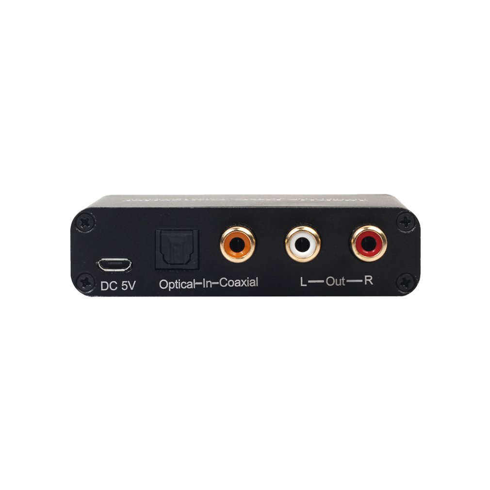 Digitaal Naar Analoog Converter Dac Digitale Spdif Toslink Naar Analoog Stereo Audio L/R Converter Adapter Voor PS3 Xbox dvd PS4