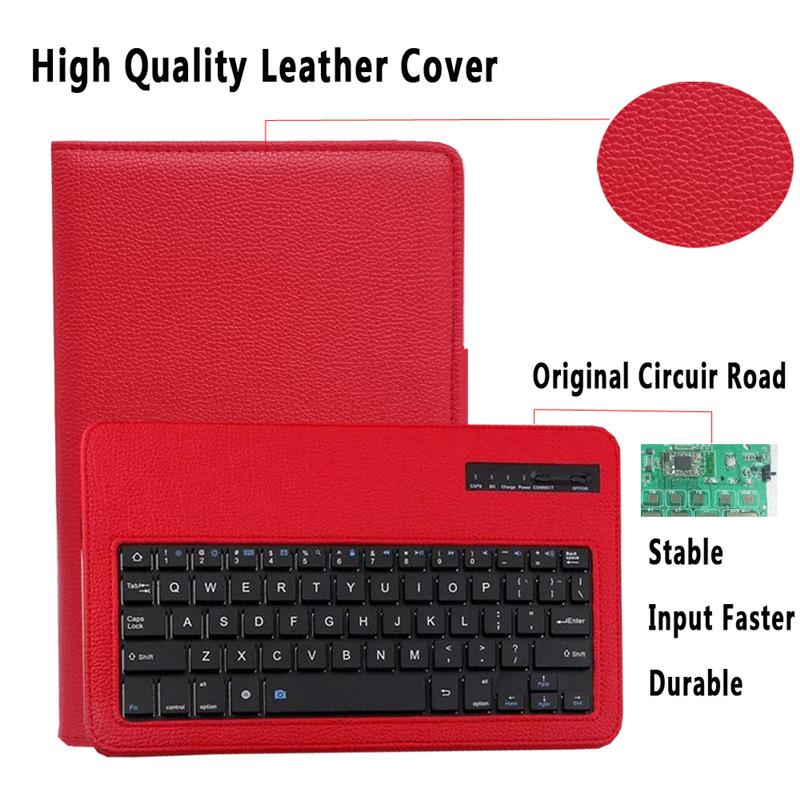 Leather Keyboard Case Cover for Samsung Galaxy Tab S5e 10.5 T720 T725 SM-T720 Removable Bluetooth Keyboard Tablet Case Funda