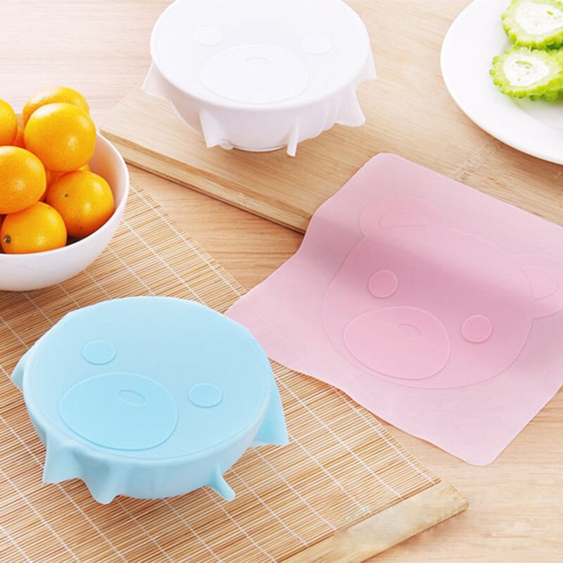 Couvercle couvercle de bol magique silicone | film adhésif réutilisable, cuisine mignonne, bol frais couverture de vaisselle magique, couvercle de micro-ondes, silicone alimentaire non déformé