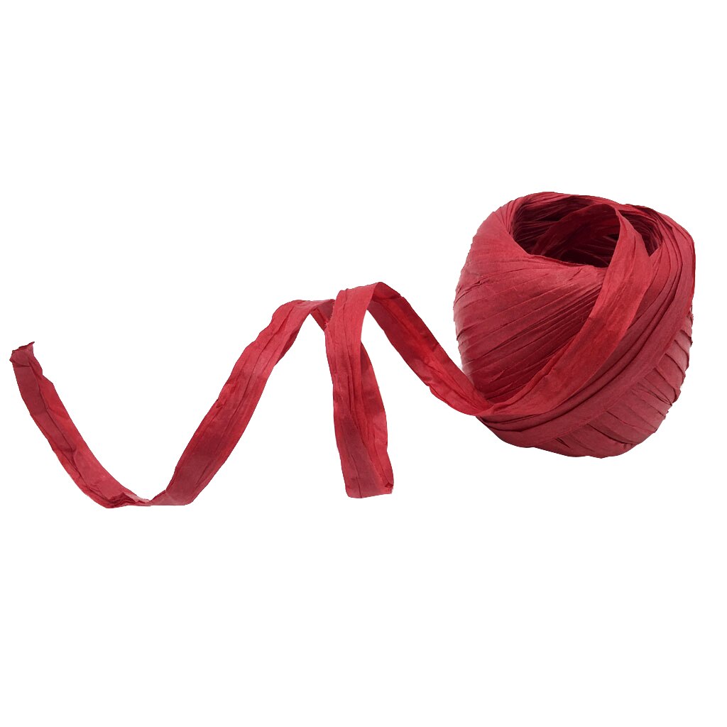 20m/ rullar raffia papper band paket snöre scrapbooking röd barndag fest tack paket dekor