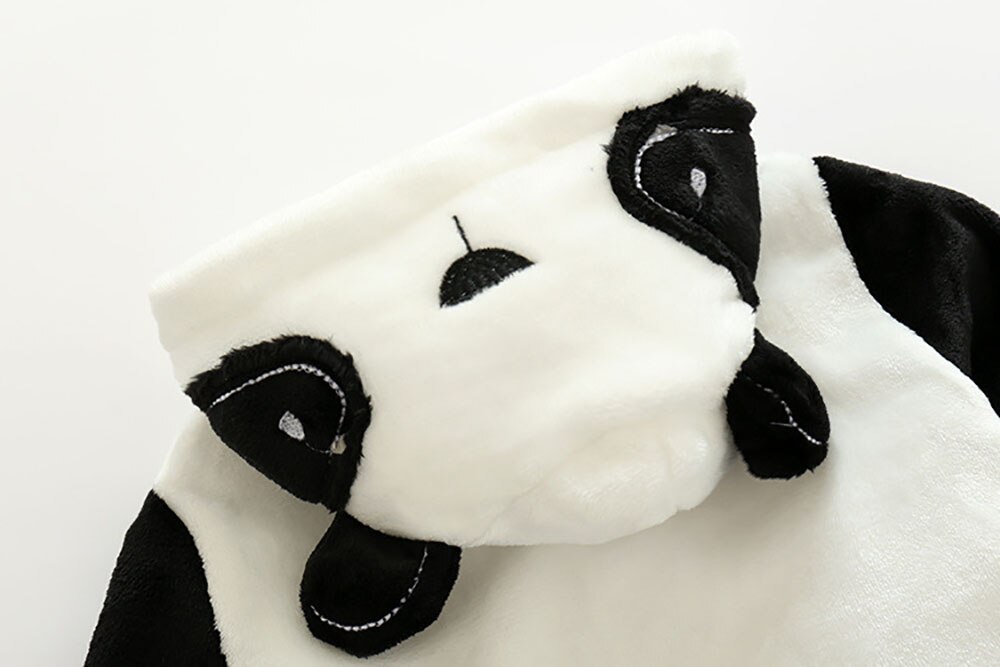 Flannel badekåbe sød panda varm natkjole børnedyr badekåbe børnetøj hjemmetøj