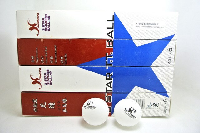 12 balls XUSHAOFA 40+ Material Seamless PP BallTable Tennis ball / ping pong ball