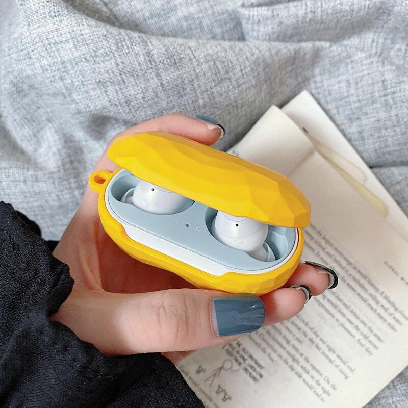 For Samsung Galaxy Buds Plus Solid color Diamond pattern Case Matte Hard Earphone Headset Protective Cover for Galaxy Buds
