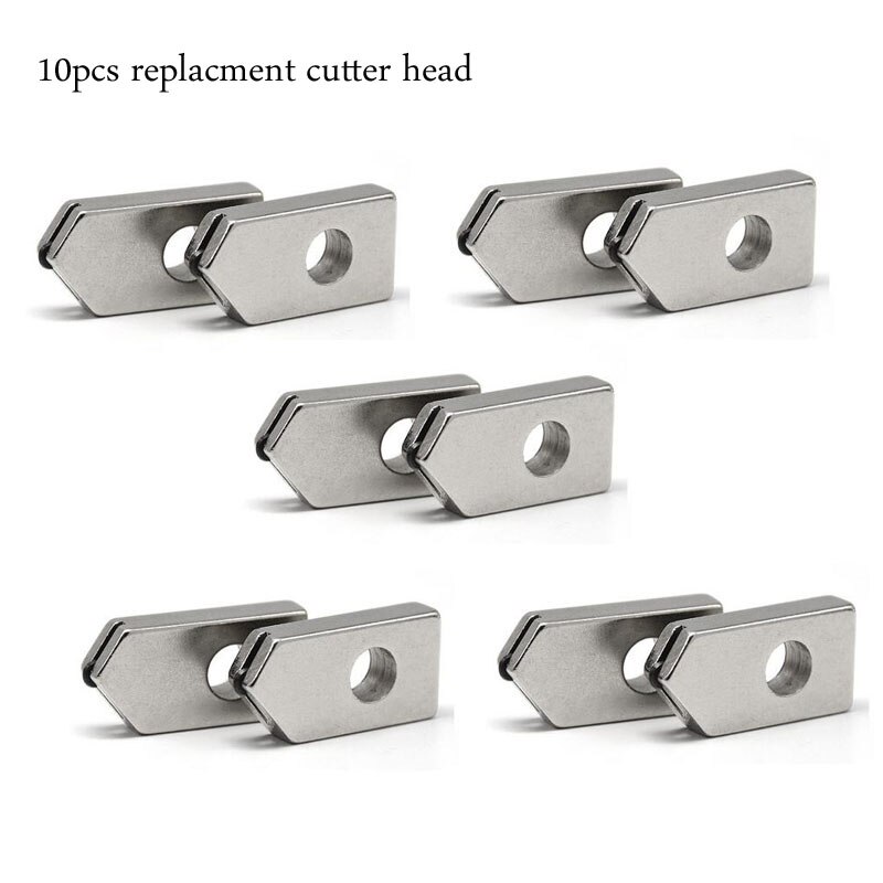 Glass Bottle Cutter Adjustable Sizes Metal Glassbottle Cut Machine Crafting Wine Bottles Decorations Cutting DIY Household Tools: 10pcs cutter head