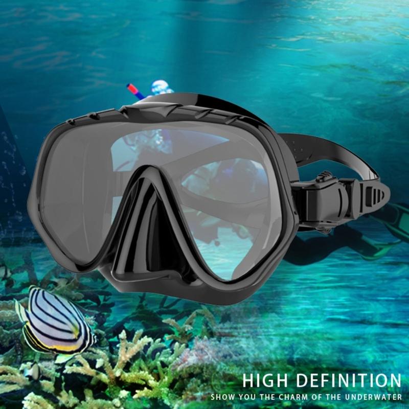 Panoramic Diving Mask Anti-Fog Swimming Snorkel-Mask suitable for Adults Dive-Swim Snorkeling Goggles Mask