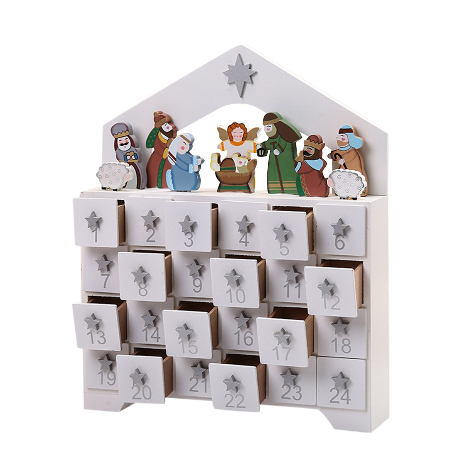 Wooden Christmas Small House Decorations Christmas... – Grandado