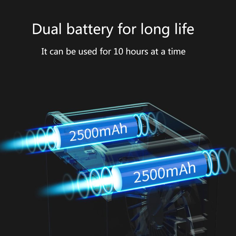 Portable Air Conditioner Fan Small Evaporative Air Cooler Humidifier Purifier Mini Cooling Misting Desk Fan