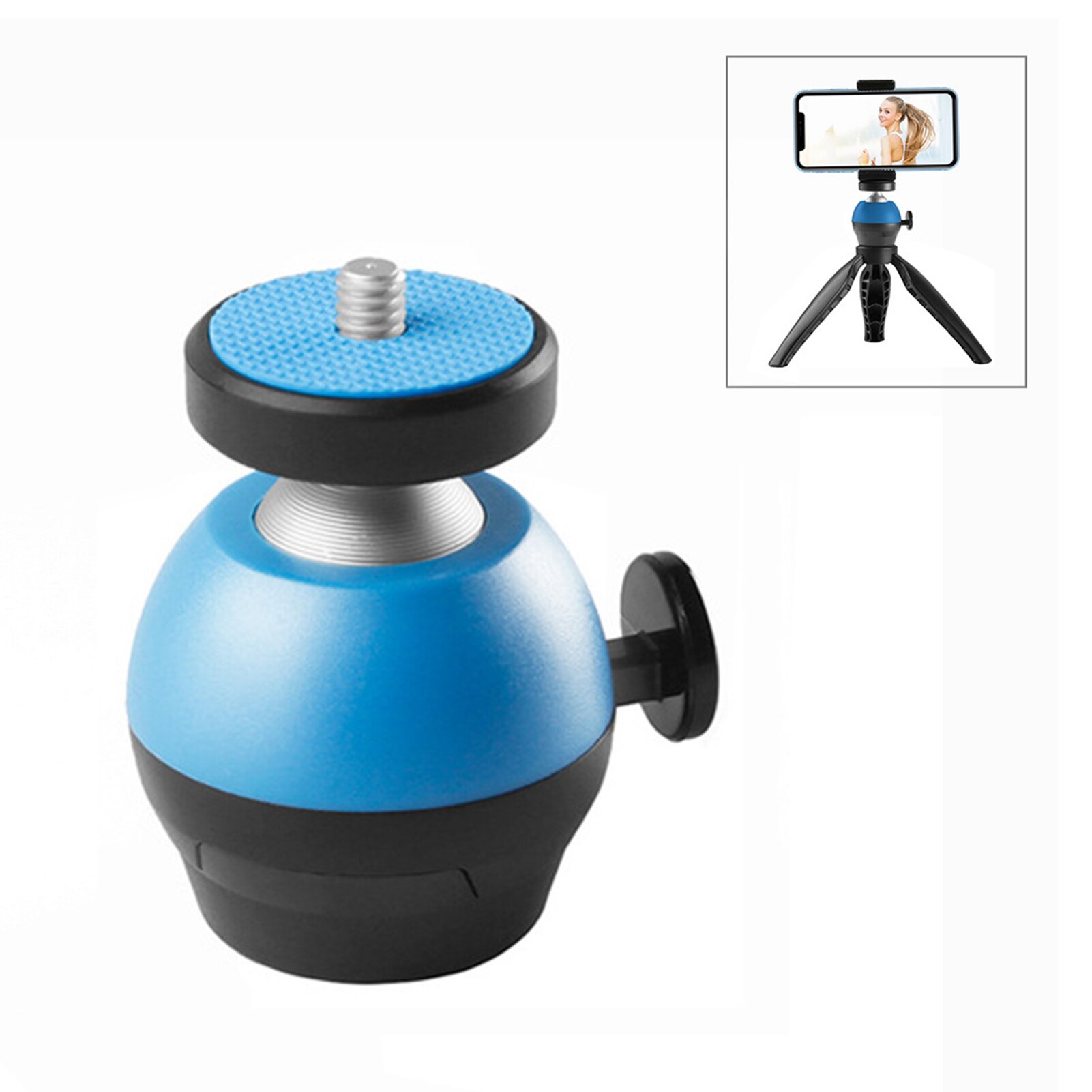 For Camera Tripod Mount Bracket Holder 1/4 Screw Camera Head Ball Adapter Cradle Ball Head Metal 360 Degree Panoramic Head