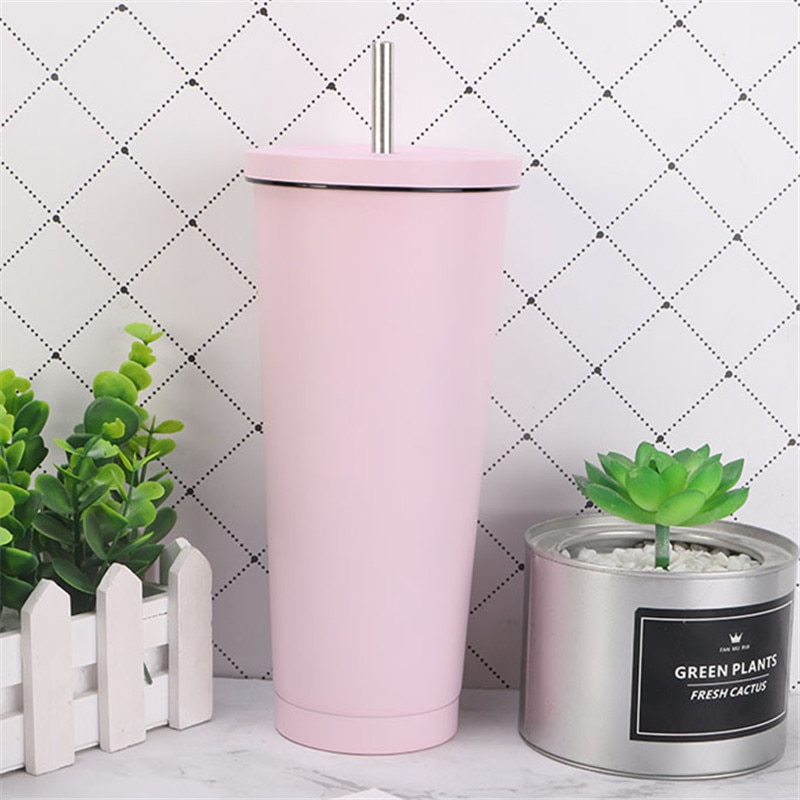 Taza de café portátil para coche, vaso frasco al vacío de gran capacidad, termo de acero inoxidable, 304