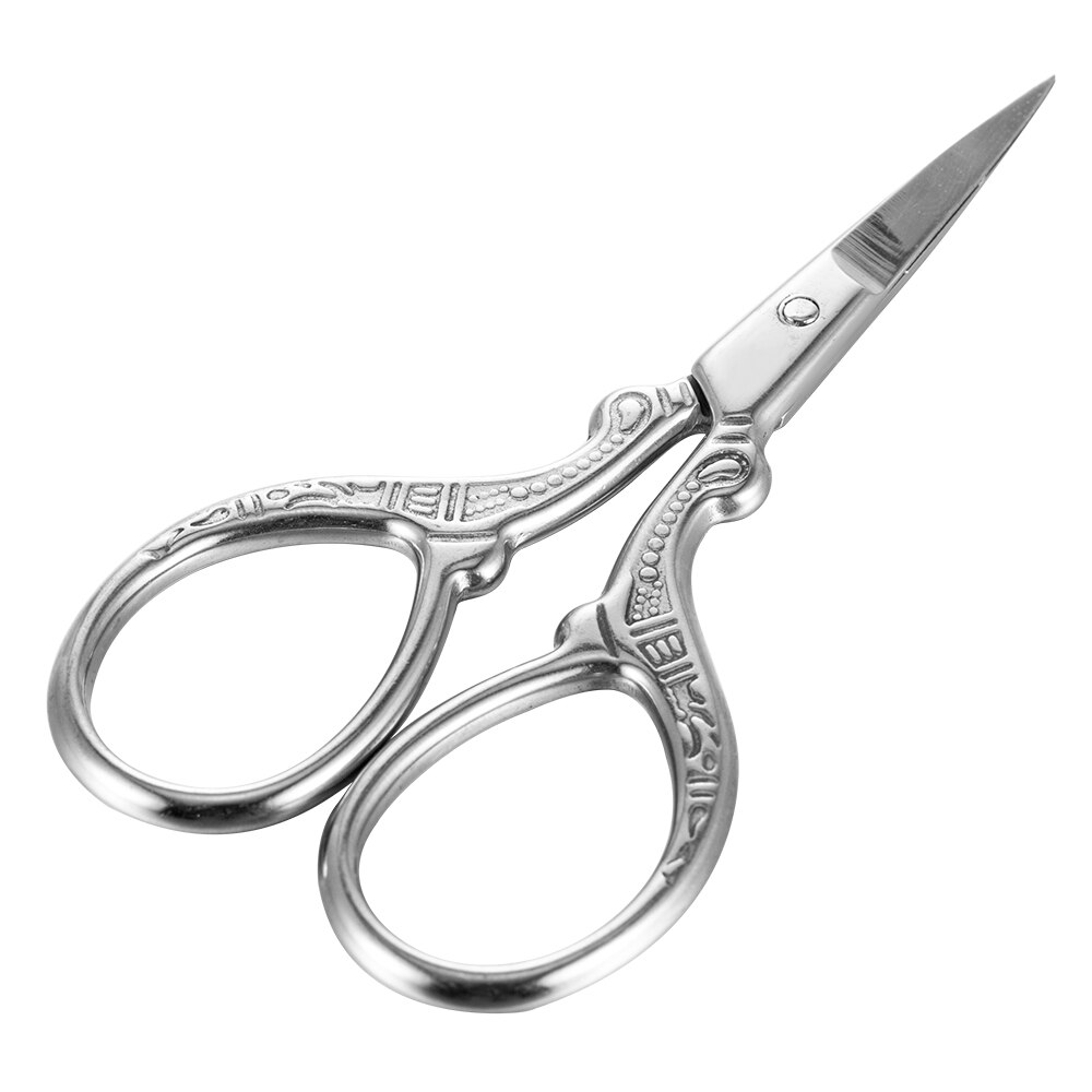 Classic Beauty Makeup Facial Hair Remover Tool Small Stainless Steel Eyebrow Comb Scissors Manicure Nail Cuticle Trimmer Scissor: Default Title
