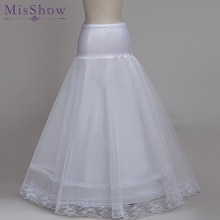 100% A Line 1 hoop Tulle Wedding Bridal Petticoat Underskirt Crinolines for Wedding Dress Free Size Crinoline