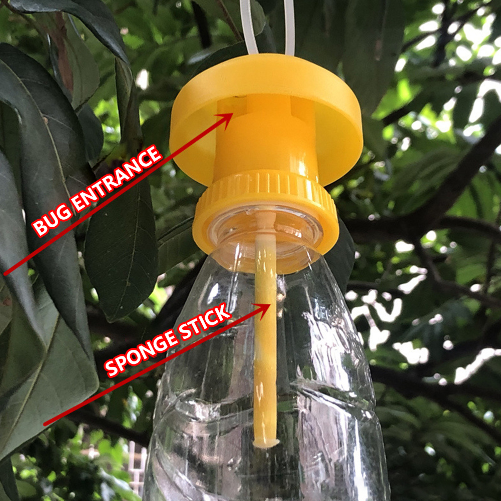 10 Stuks Tuin Insecten Ongediertebestrijding Fruit Vlieg Trap Moordenaar Opknoping Drosophila Killer Tools Fruitvlieg Vanger Voor Huis Tuin Boerderij