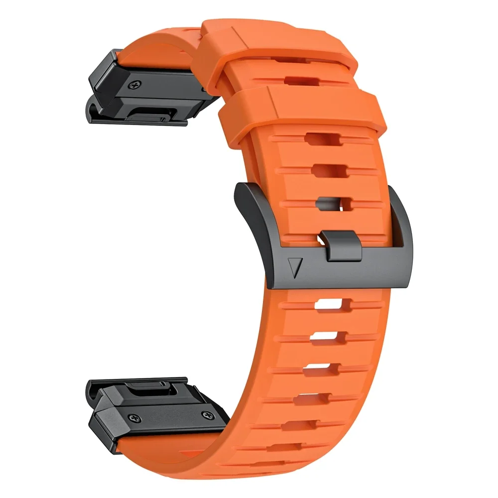 22mm 26mm QuickFit Fluororubber Strap For Garmin Fenix 8 7X 7 6 6X Pro Epix Pro Gen2 47mm 51mm//Fenix 5X Plus Tactix7 Watchband: XXL / Black Yellow