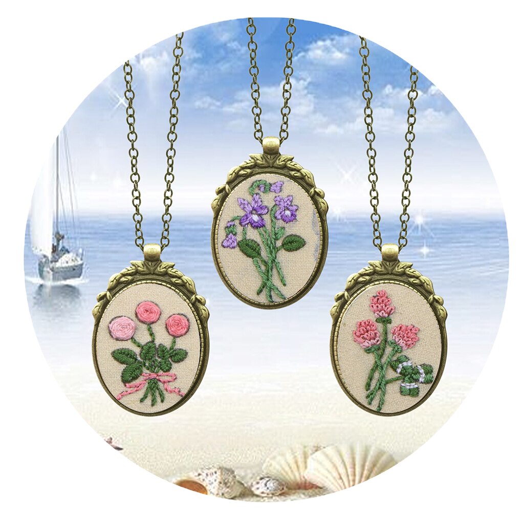 Embroidery Sampler Kits DIY embroidery Crafts For Beginner Handwork: Style1