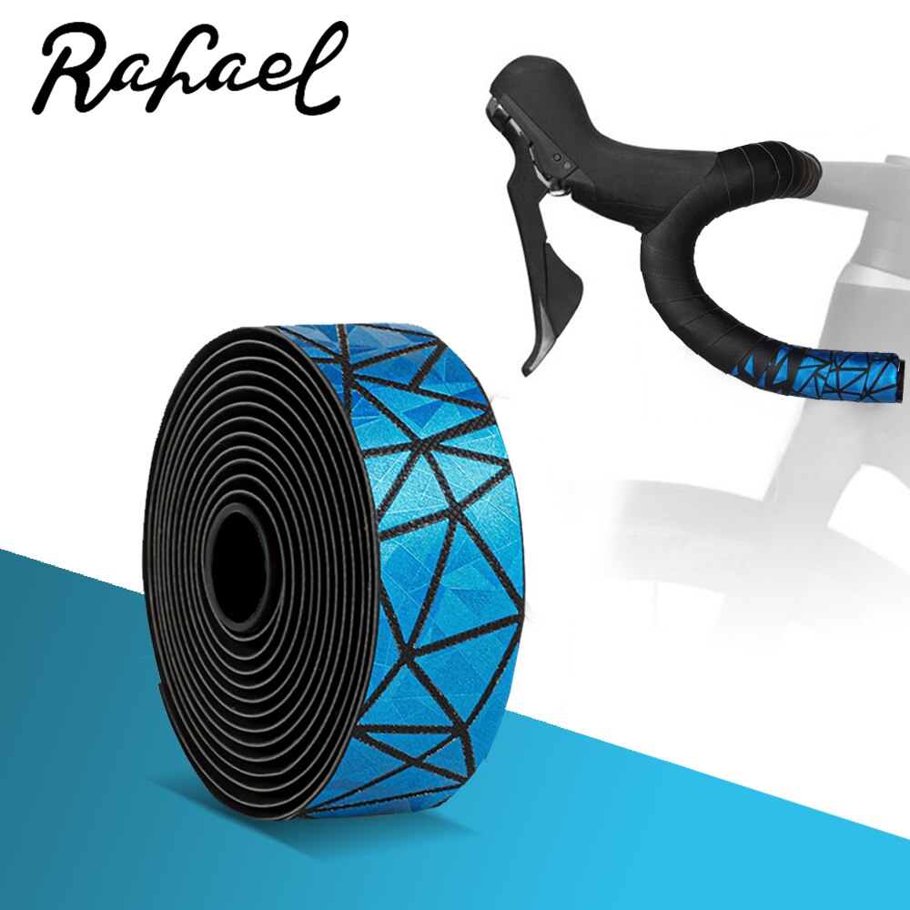 Fietsen Road Mtb Dazzling Reflecterende Driehoek Anti-Vibratie Pu Fiets Stuur Antislip Ademend Persoonlijkheid Fiets Riemen