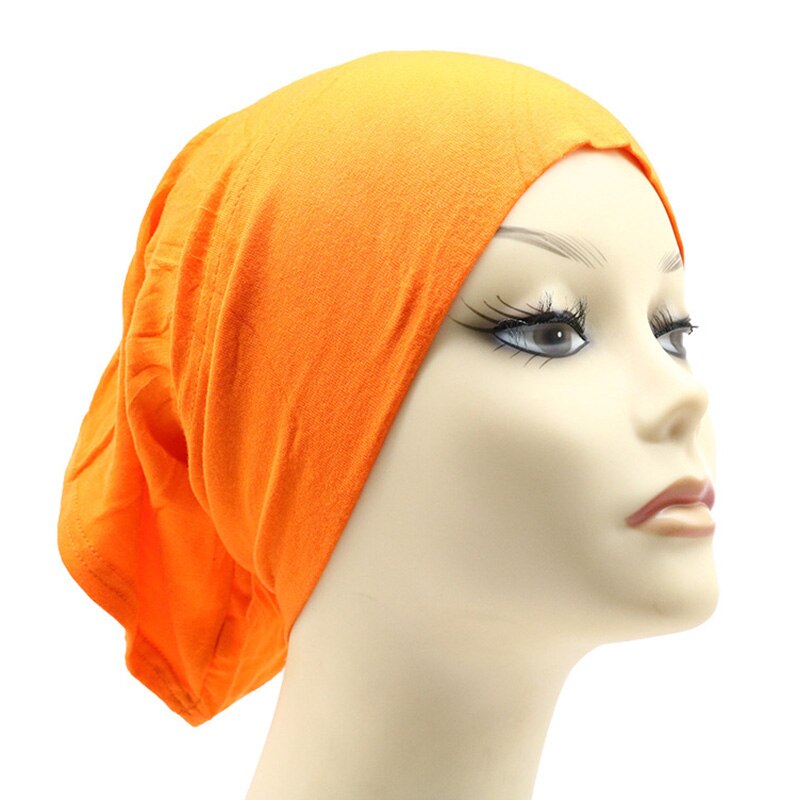 Bonnet Tube Hijab pour femmes, chapeau de chimiothérapie, couvre-tête en coton, intérieur, musulman, indien